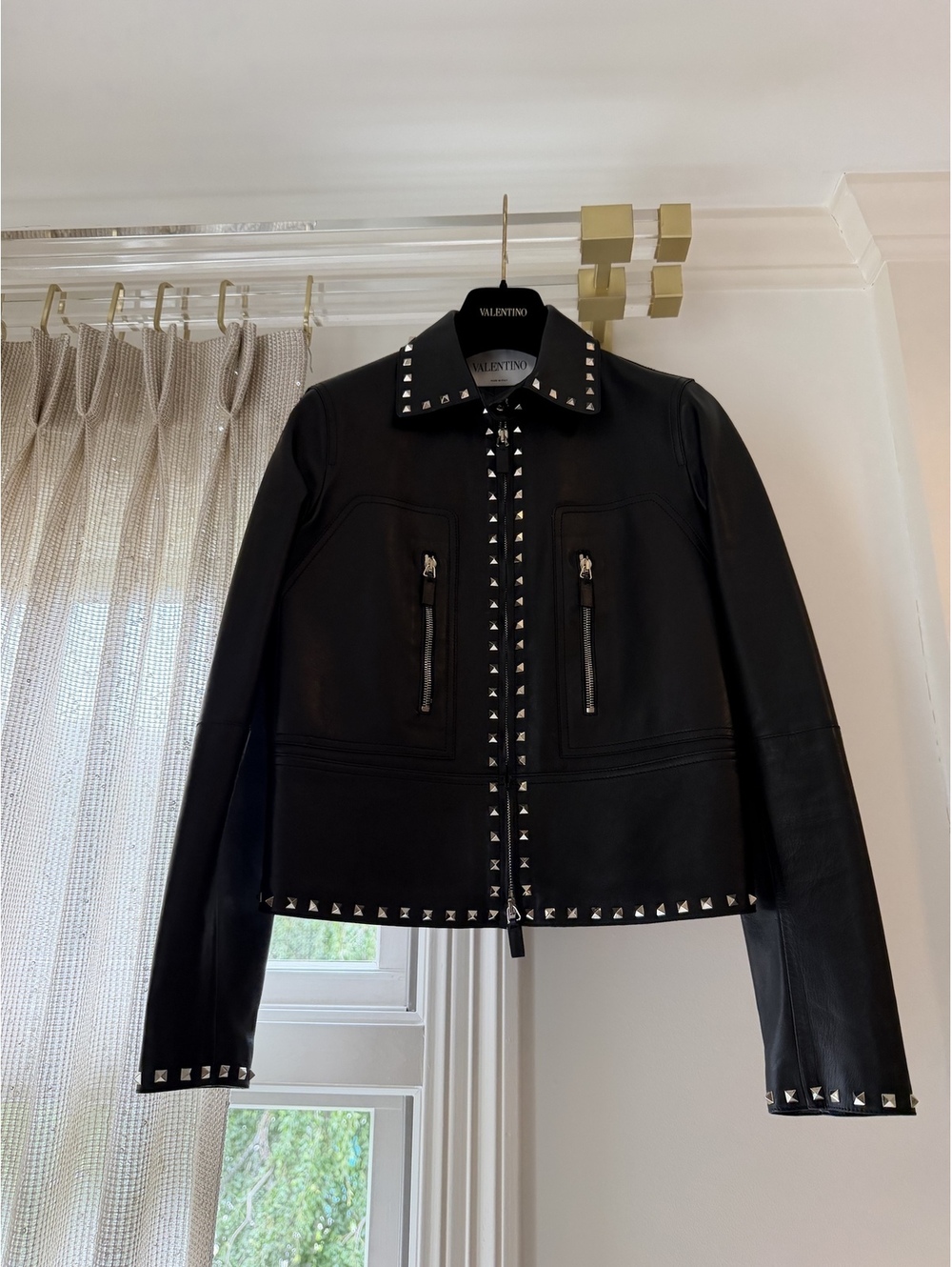 Valentino Rockstud Leather Jacket